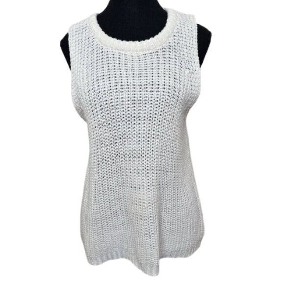 Gentle Fawn Womens Small Knitted Crew Neck Sleeveless Tunic Sweater - Picture 1 of 12
